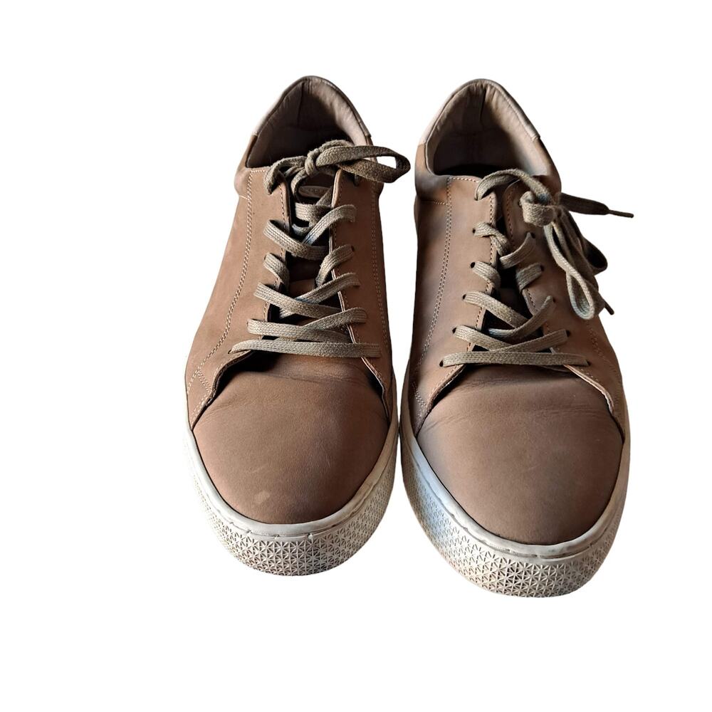 Banana Republic Mens Brown Leather Court Shoes Low Top Lace Up Sneaker Size 12M